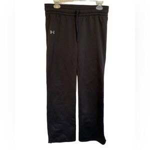 Under Armour Track Jogging Pants Black Ladies Med